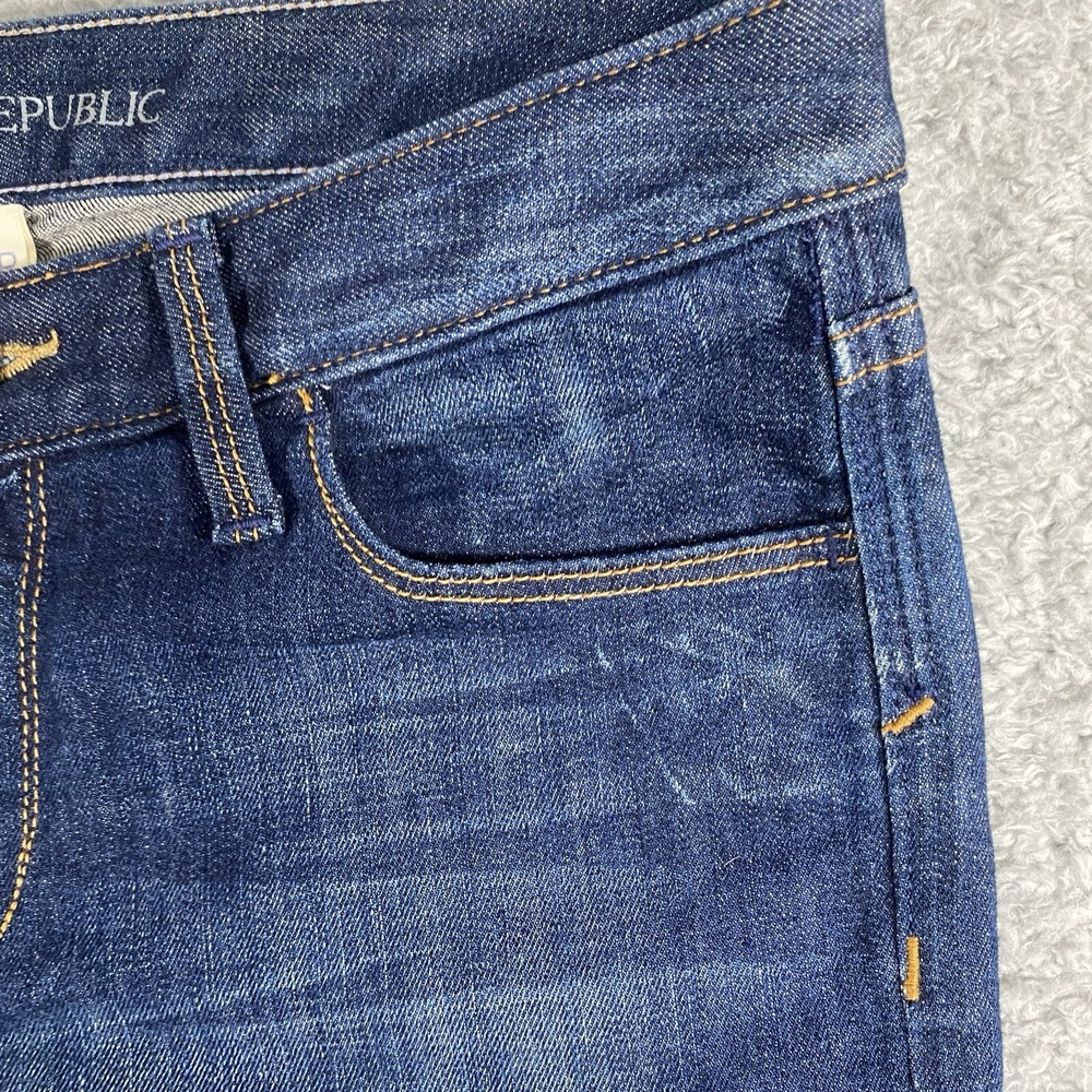Banana Republic Skinny Jeans Size 27R Low Rise Dark Wash - Picture 12 of 15